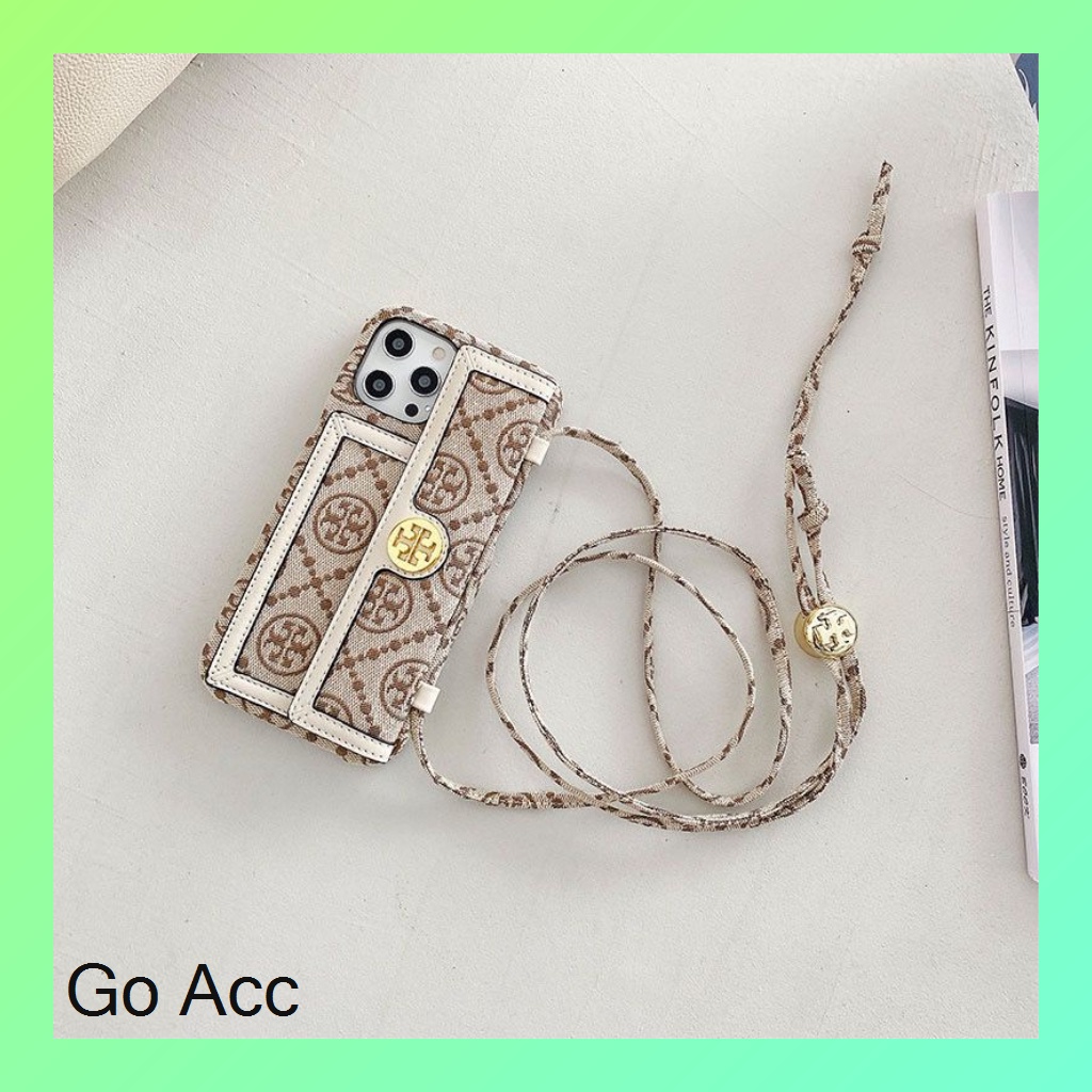 FH31 Casing TORY BUR*H model tas Lucu korean Tempat Kartu Iphone 7+/8+ X/Xs Xr Xs Max 11 12 13 14+ Plus Pro Max