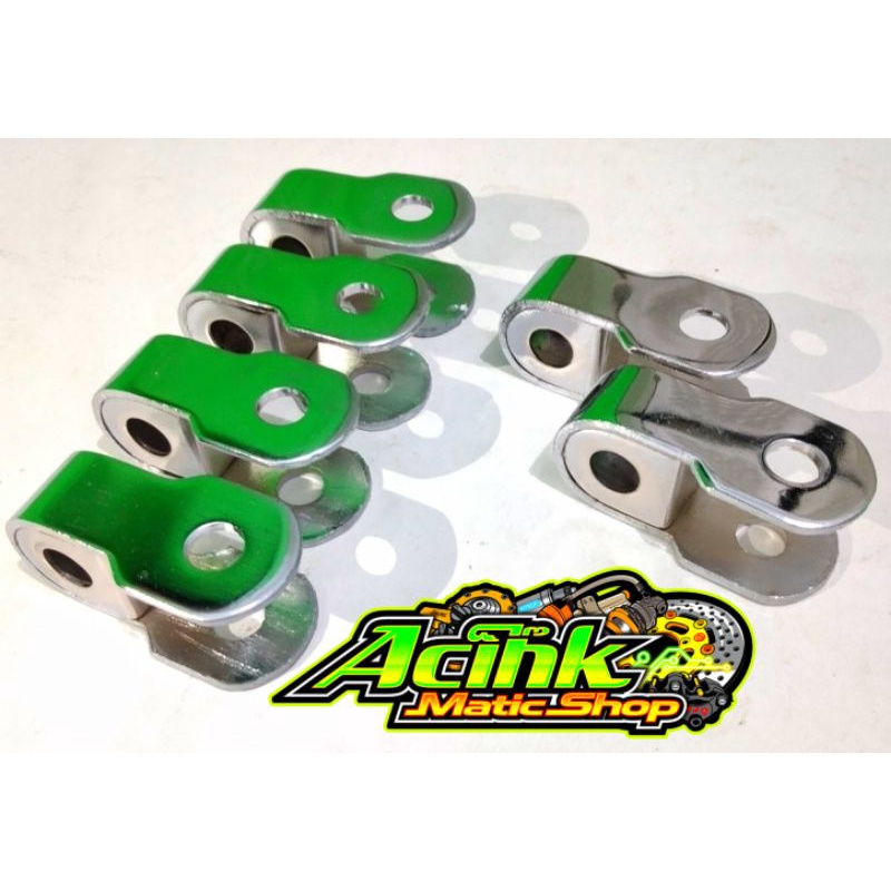 Peninggi Shock plus baut Sambungan Double sok Belakang Pangkon Anting shockbreaker Motor Bebek