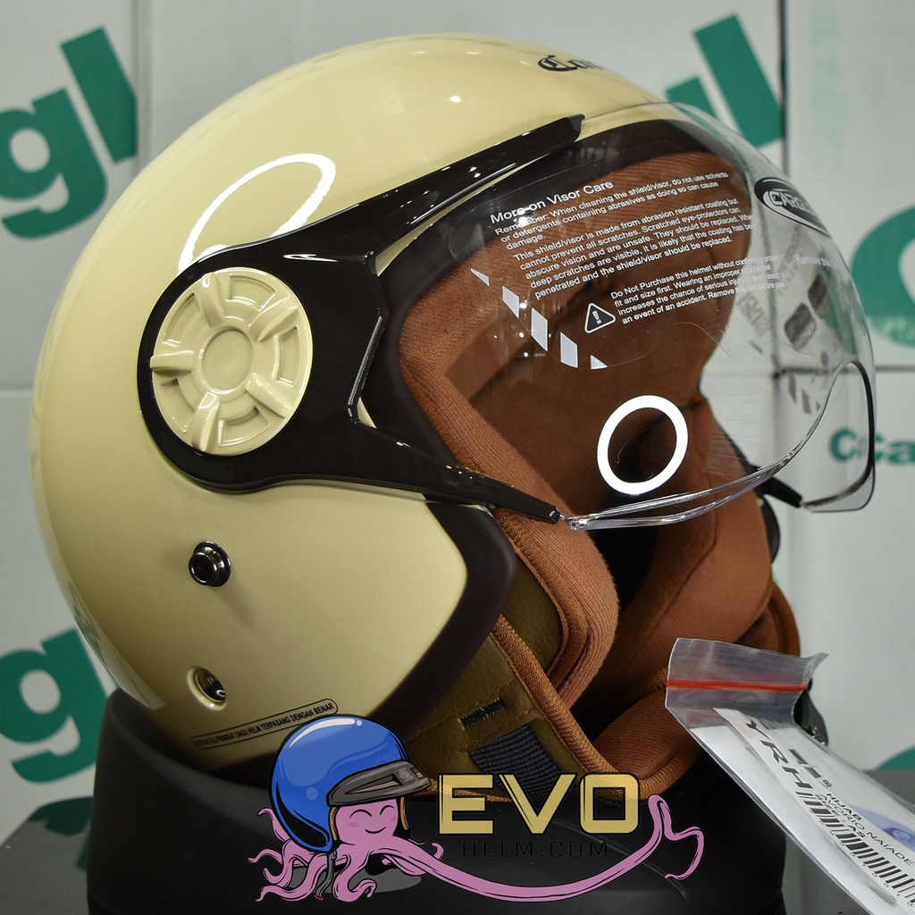 HELM CARGLOSS YRH HIJAB &quot;ORI&quot; - AVORIO NAIADE ( CREAM )