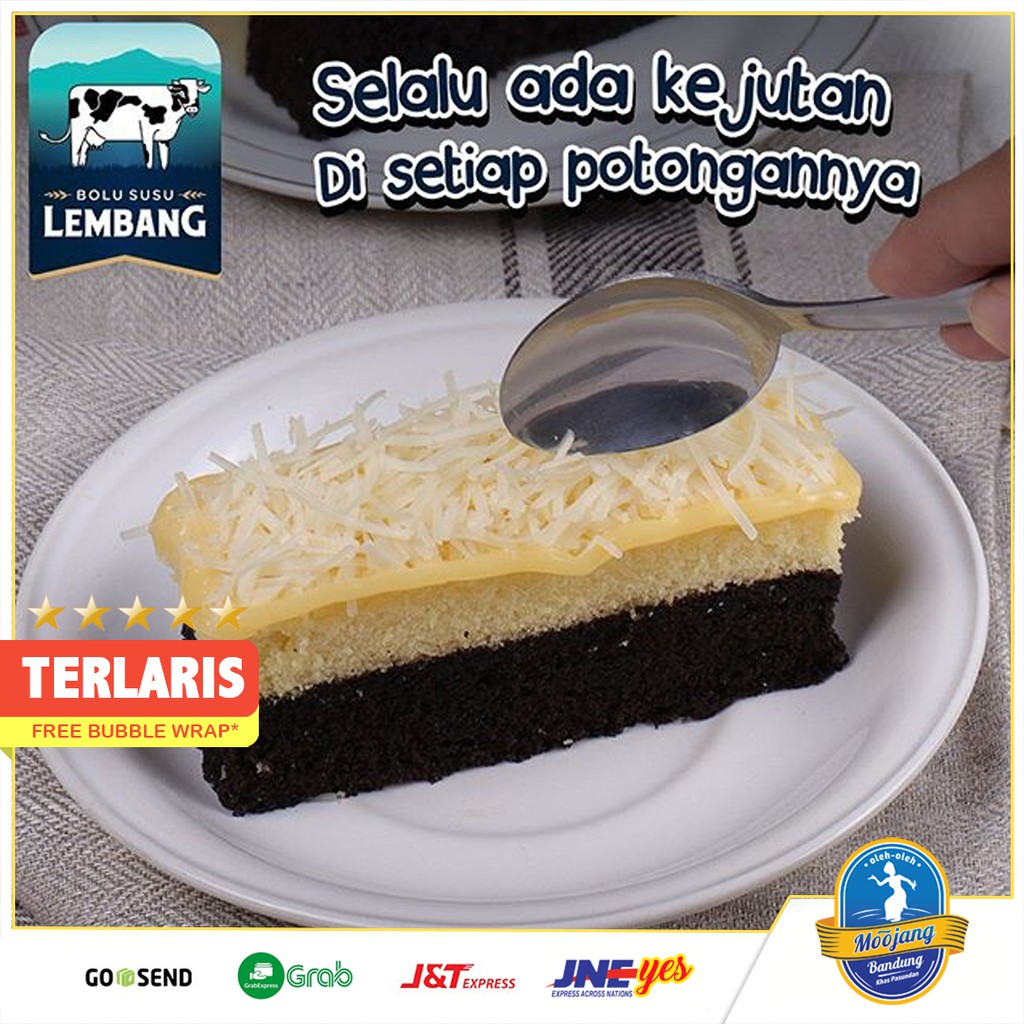 [KHUSUS P.JAWA] Bolu Susu Lembang Rasa Original BSL Topping Susu Keju Bandung Best Seller kombinasi coklat vanila