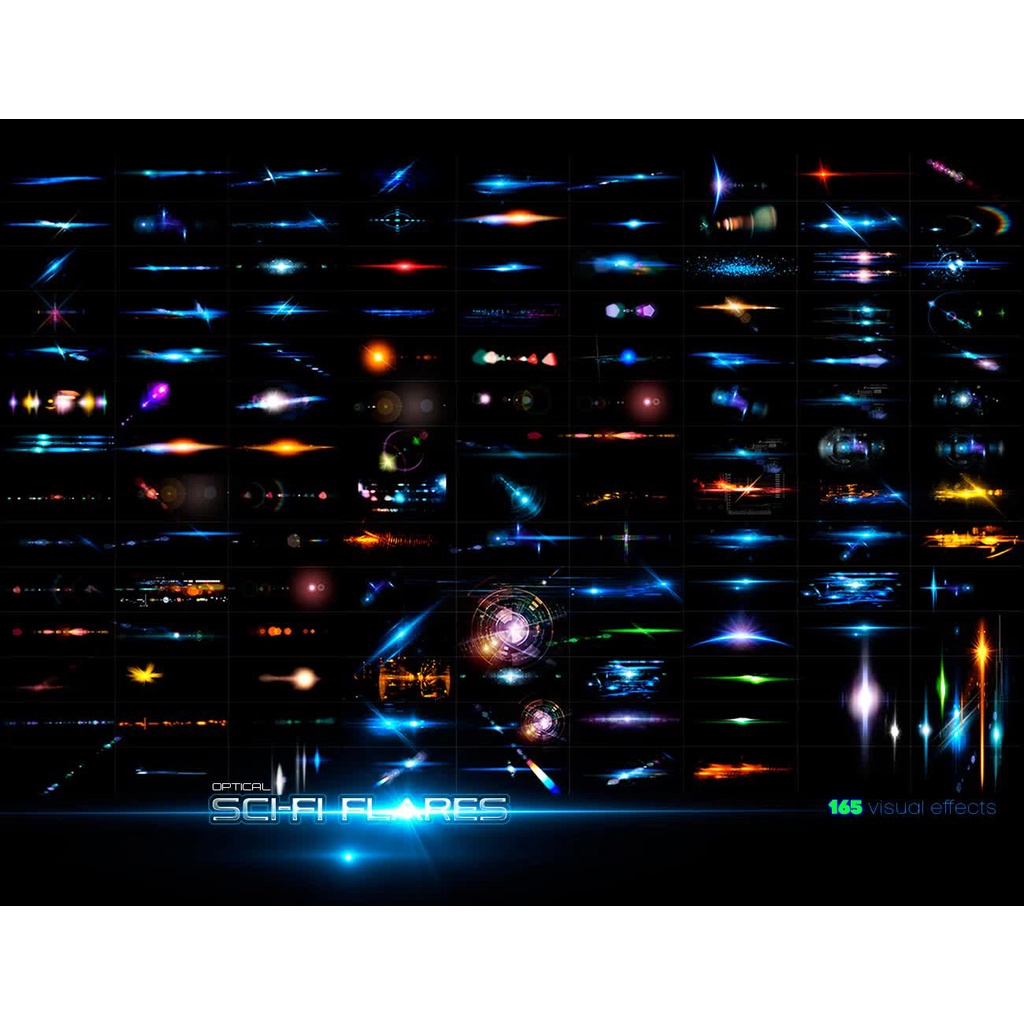 Rons Sci-Fi Optical Flares Brushes - Photoshop Action