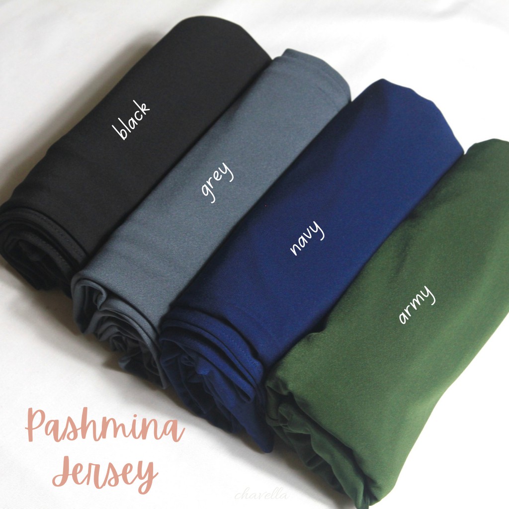 Pashmina Jersey Malay Shawl Panjang 180x75cm / Pasmina Bahan Jersey-3