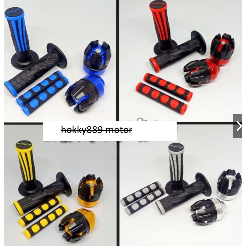 Handgrip Domino Garis plus Jalu As plus Karet Handle 3macam Universal