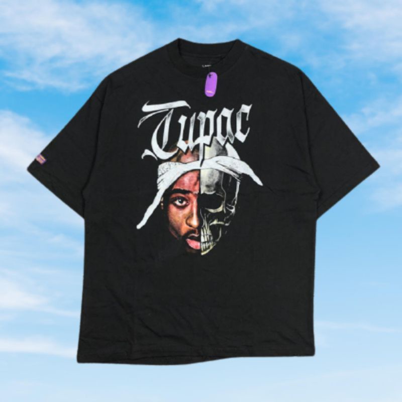 TSHIRT KAOS PRIA TOXIC1805 TUPAC BLACK VINTAGE PREMIUM AUTHENTIC