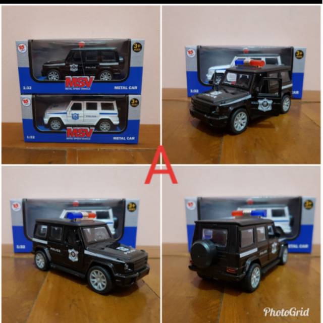 Diecast Mobil SUV Polisi - Diecast mobil jeep police