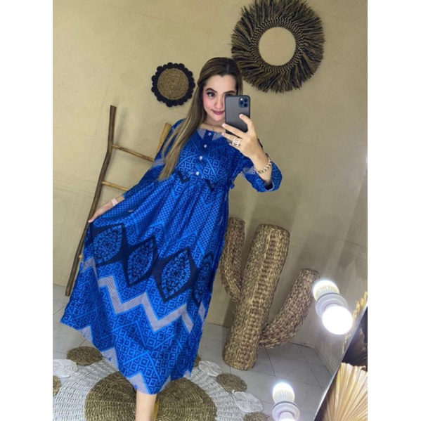 Daster chibi busui/sekdres tali 4 zig zag sultan lengan panjang