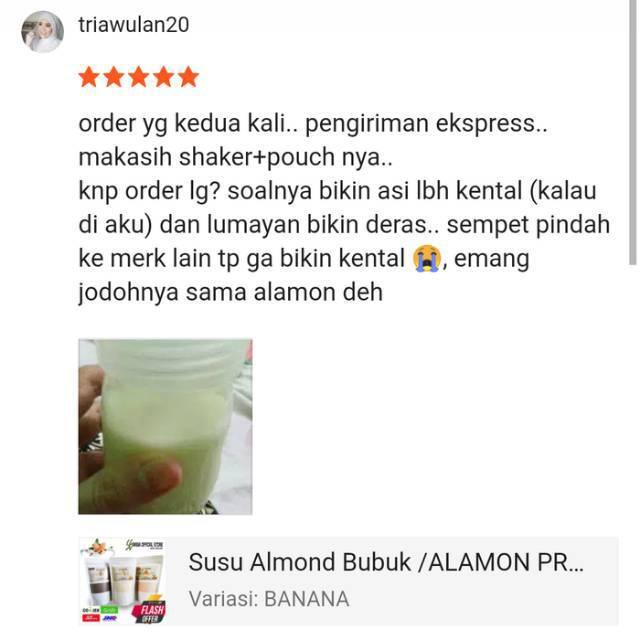 

Pregn | Mk496 Susu Almond Bubuk. Pelancar Asi. Asi Booster. Nutrisi Ibu Hamil