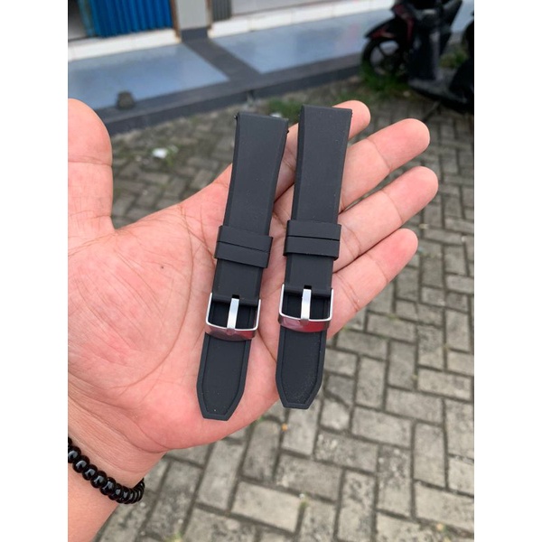 Strap Tali Jam Tangan Karet Model Keren Tanpa jahitan Size 20mm