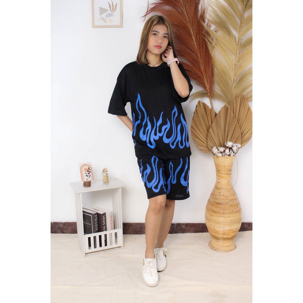 JAYA.Co Setelan Oversize BILLIE (LD 120cm pjg baju 63cm)