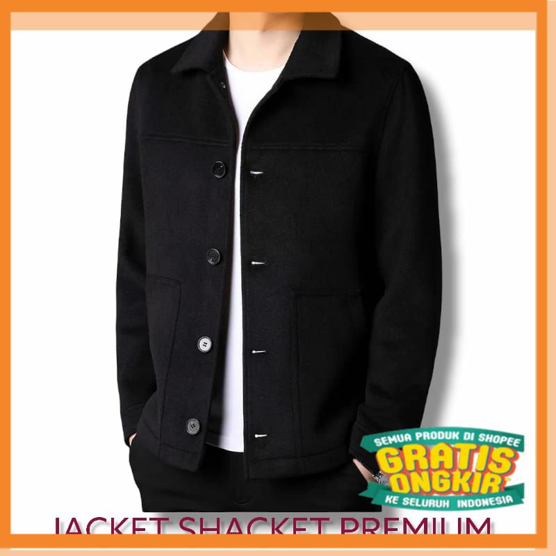 jacket fleece jaket pria terlaris /jacket shacket/jaket pria polos size xxl / Big size Jumbo Gendut 