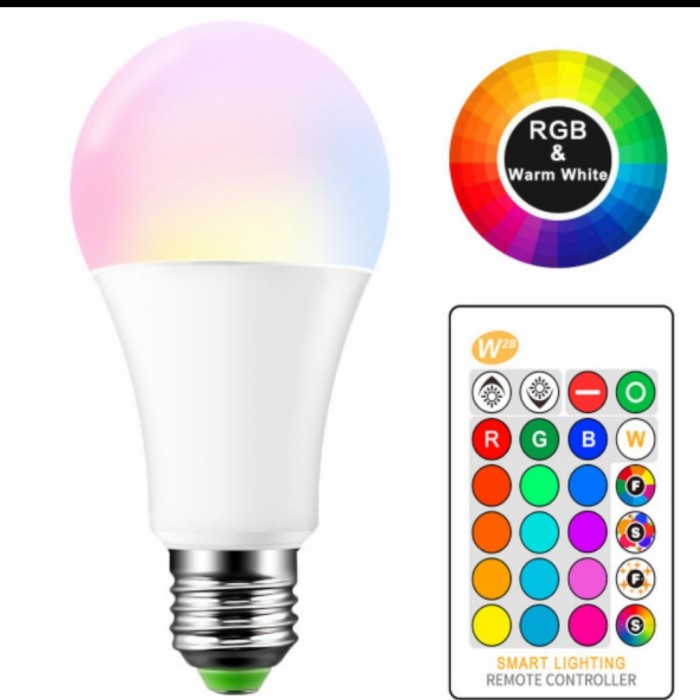 Lampu Bohlam LED RGB Remote Control Warna Warni 3/5 Watt - 3 WATT