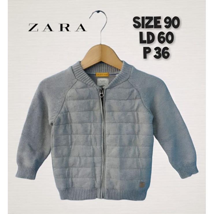 Zara Knitwear Jaket Sweater Rajut Anak Second Preloved