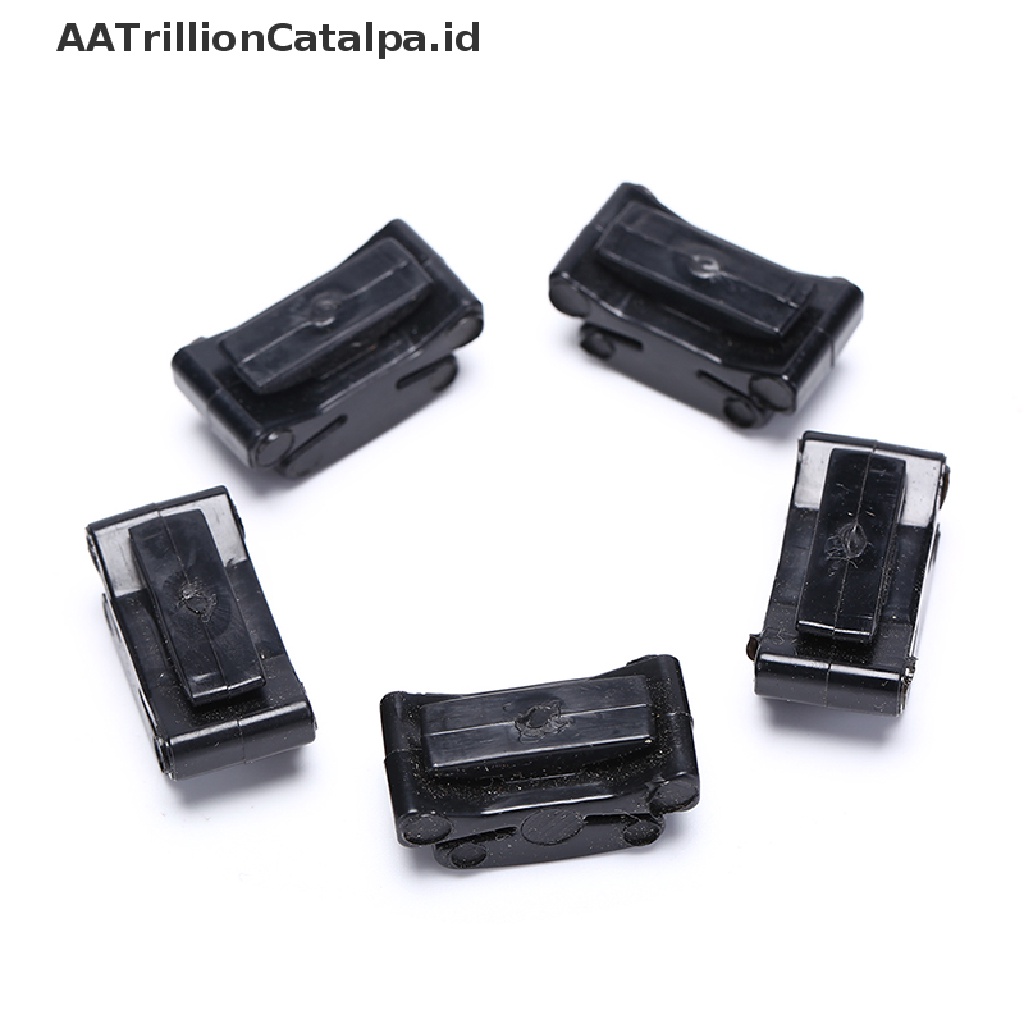 Aatrillioncatalpa 5pcs Holder Pick Gitar Bahan Karet Warna Hitam