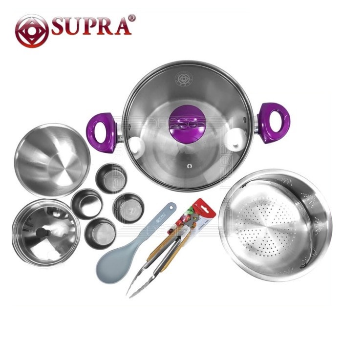 SUPRA Cooker Steamer 26 cm | Steamer Set Gratis Capitan - Color Series