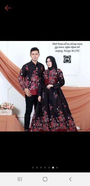 Maura Couple - Sania Ruffle Batik Couple Ori Ndoro Jowi Dnt Garansi