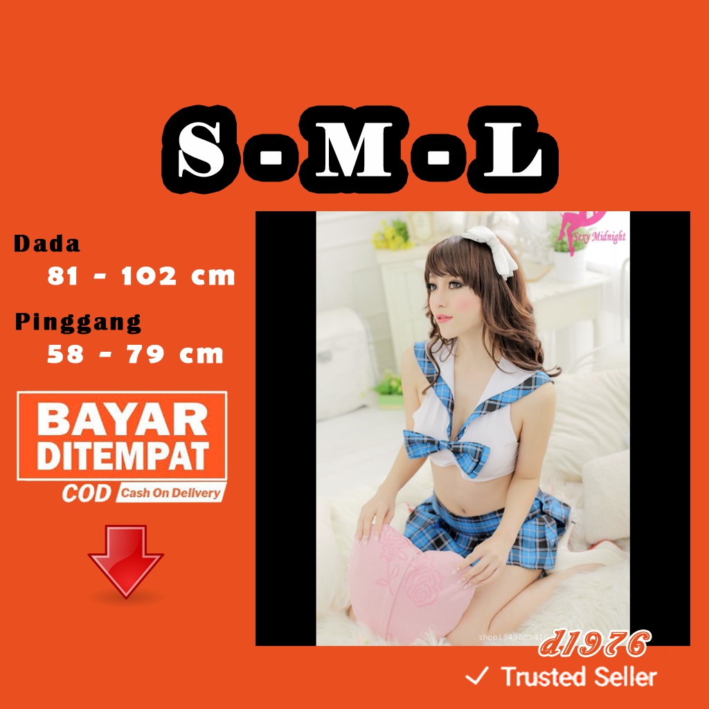 F225-05 d1976 Lingerie Kostum All Size S M L Costume School SMA Seksi Cosplay Seragam Sexy Import