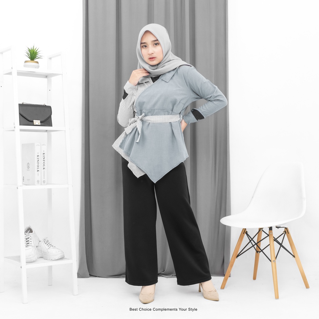 Hanna Blouse Atasan Wanita 2 Warna By Mahyra