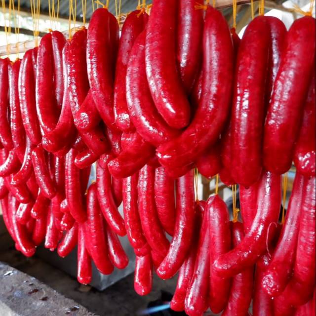 

Lapchiong / lapchong / sosis babi (non halal) bangka