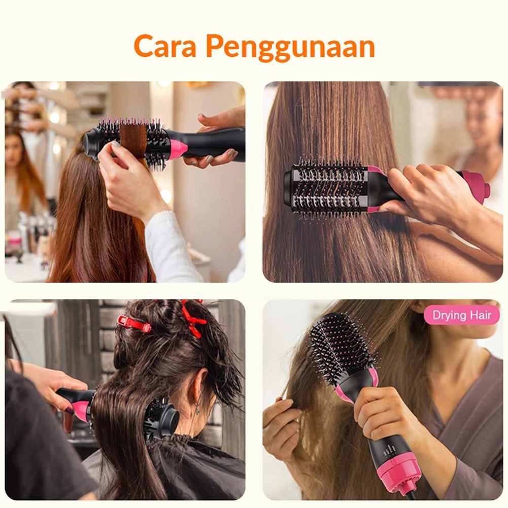 CINSEER 2 in 1 Satu Langkah Sikat Pengering Rambut dan Penata Rambut Penata Rambut Listrik Hot Air Salon Reduce Frizz 1000W