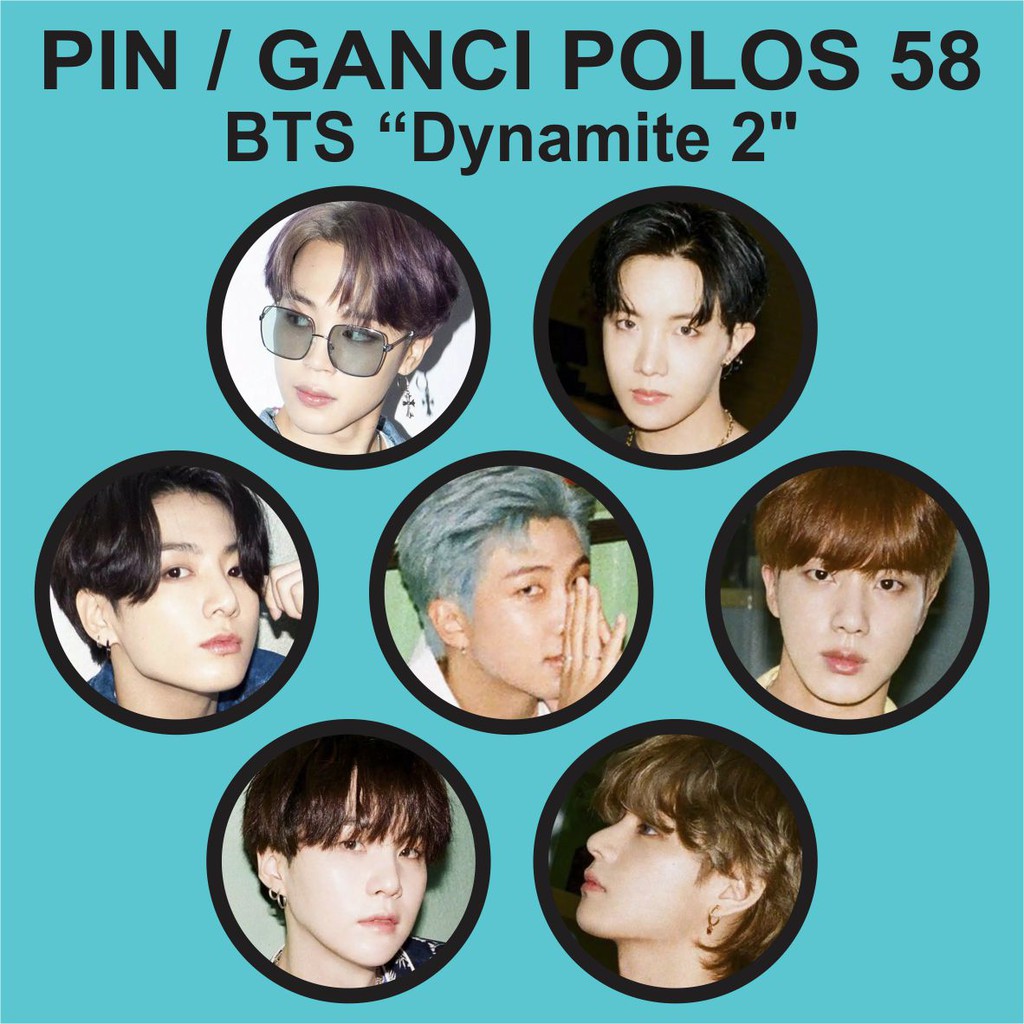 PIN / GANTUNGAN KUNCI POLOS 58 MM - BTS DYNAMITE 2