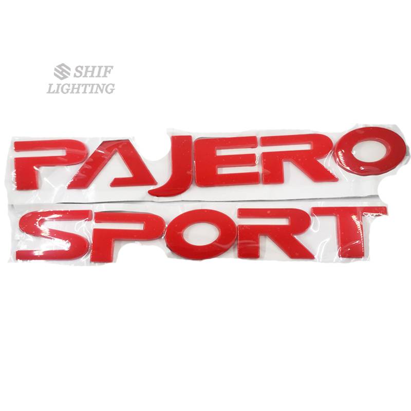 1pc Stiker Emblem Logo Pajero Sport Bahan Abs Untuk Dekorasi Mobil Mitsubishi Pajero