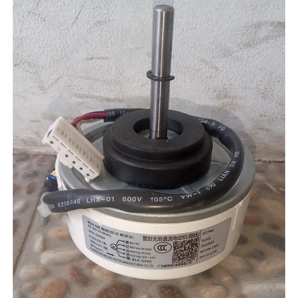 Motor Fan Indoor AC Samsung DB31-00636A DC 310V 27W Original Cabutan Unit Baru