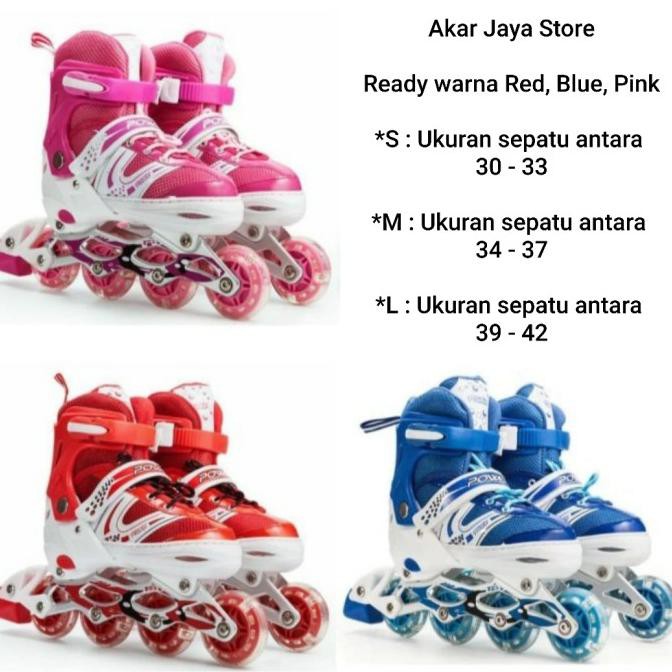 sepatu roda anak power inline skate anak laki laki / perempuan / cewek