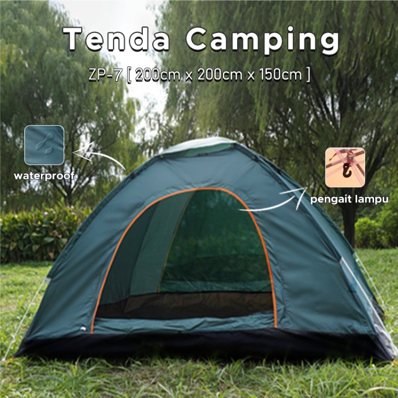 Tenda Gunung Kapasitas 4 Orang Tenda Indoor Tenda Camping Zp 7