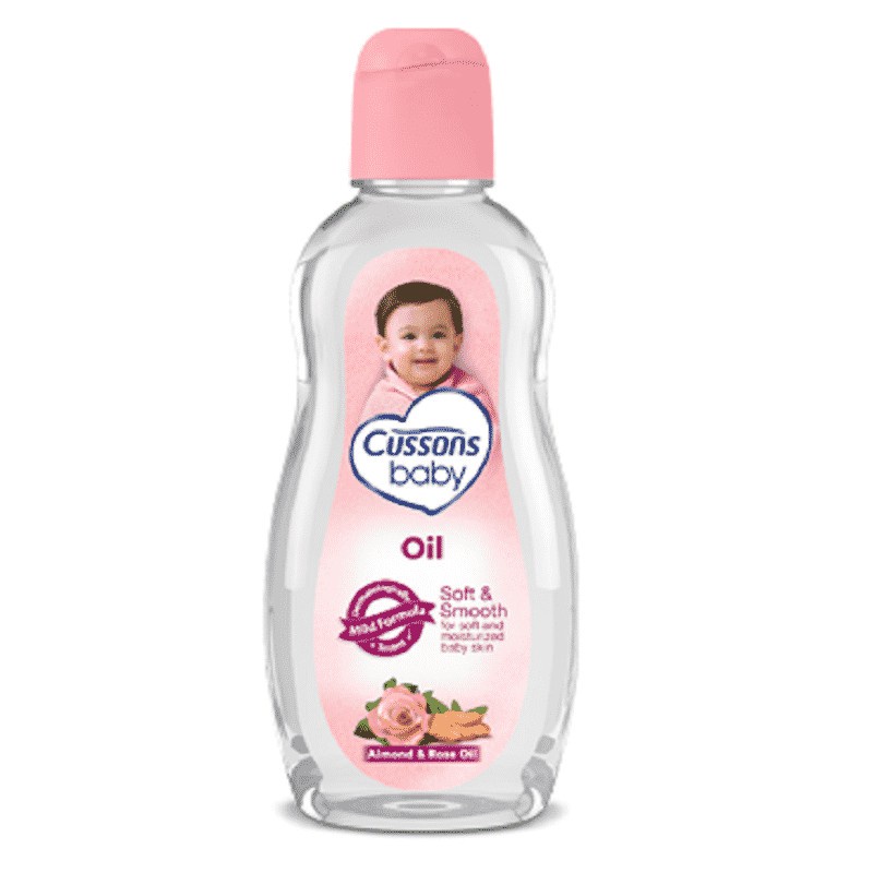 CUSSONS BABY OIL Pink Soft &amp; Smooth 100ML - Melembabkan Kulit Bayi Minyak