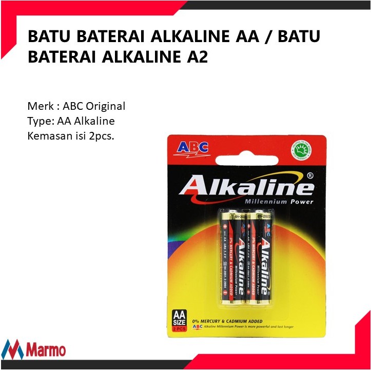 BATU BATERAI ALKALINE AA / BATU BATERAI ALKALINE A2