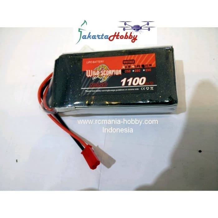 Wild Scorpion Nano 1100mah 3S 25C lipo 3s jakartahobby