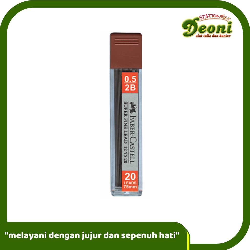 

FABER-CASTELL Superfine Leads 2B 0.5mm isi Pensil Mekanik