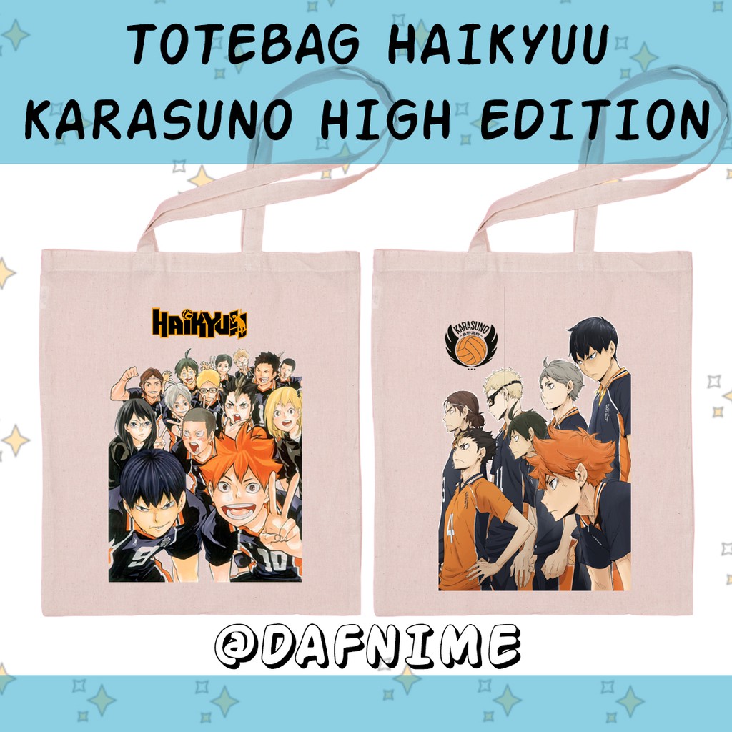 TOTEBAG HAIKYUU KARASUNO TEAM EDITION ANIME