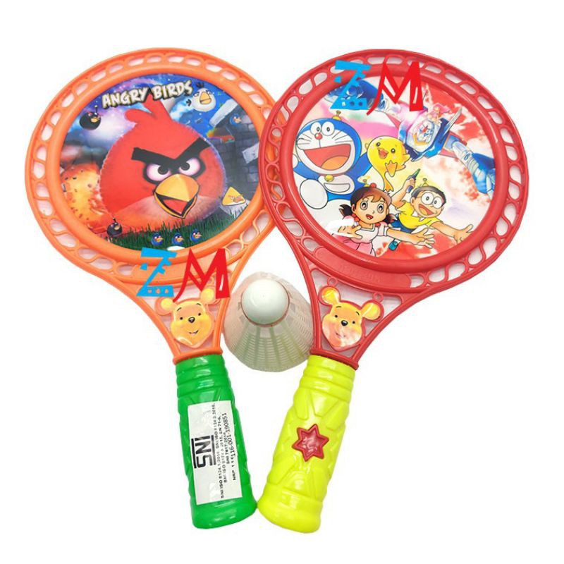 mainan raket anak-mainan raket plastik-raket warna