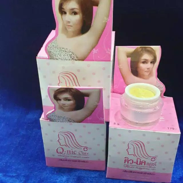 PAKET 2 IN 1 Q NIC CARE CREAM + SERUM UNDERARM WHITENING / DEODORAN / SET PEMUTIH KETIAK