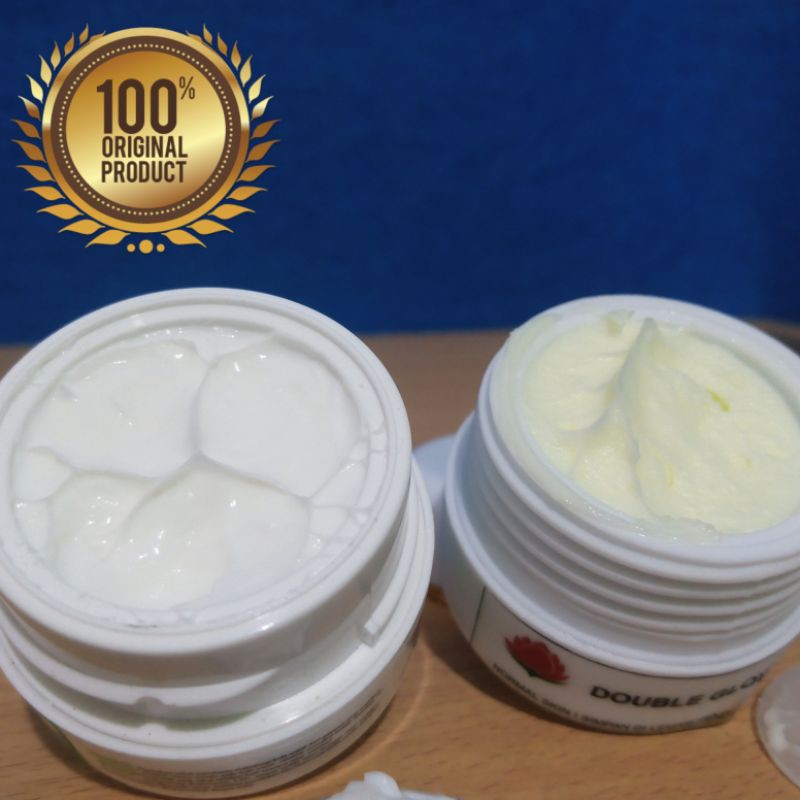 Double Glowing Cream Malam Cream Siang