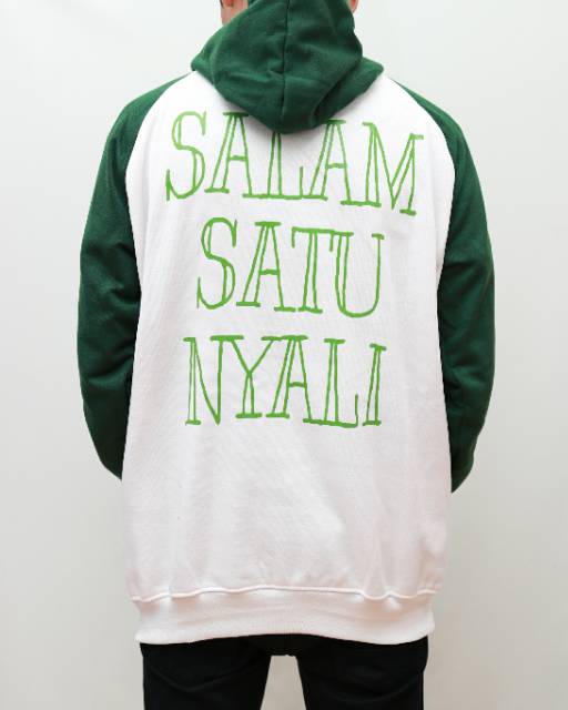 Jaket Persebaya Surabaya Sweater Hoodie Salam Satu Nyali XL