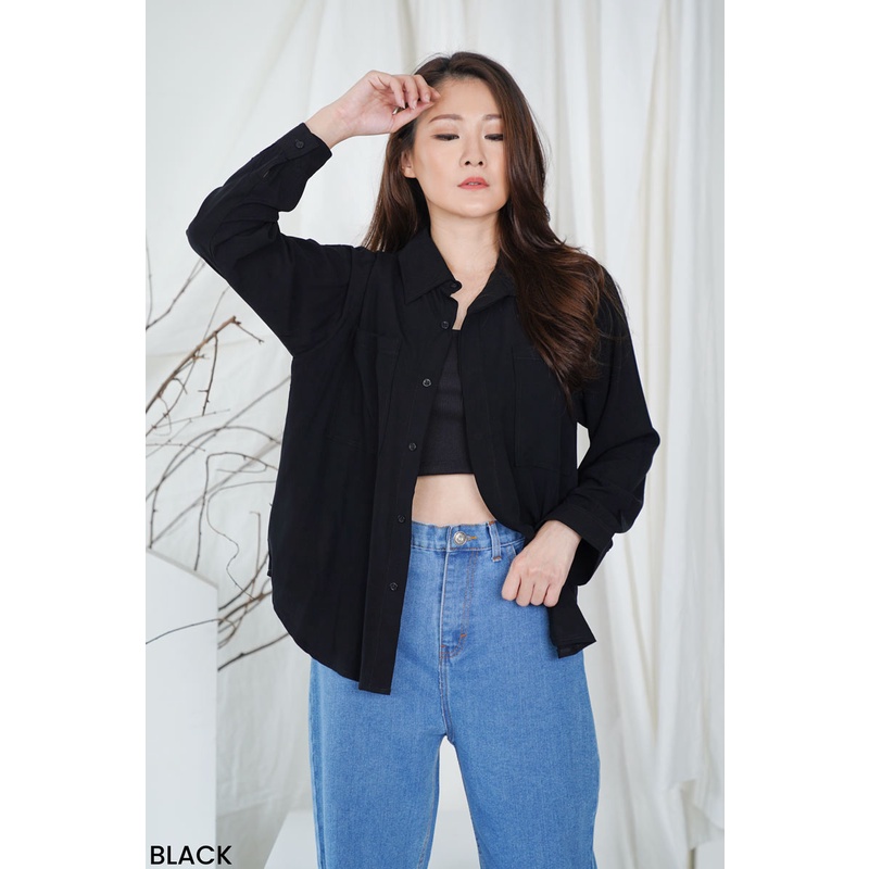 Oversize Shirt Fimel Atasan Wanita