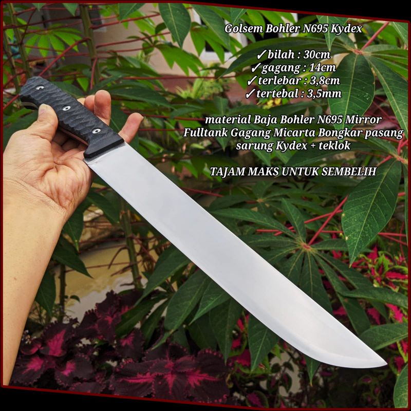 Pisau Sembelih BOHLER N695 Kydex