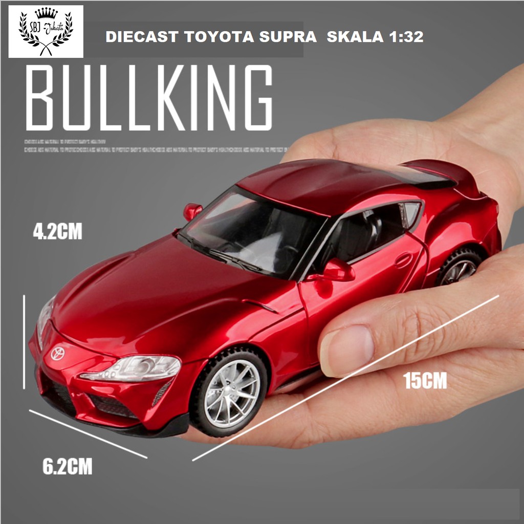 Diecast Miniatur Mobil TOYOTA SUPRA BULLKING METAL SERIES 1:32