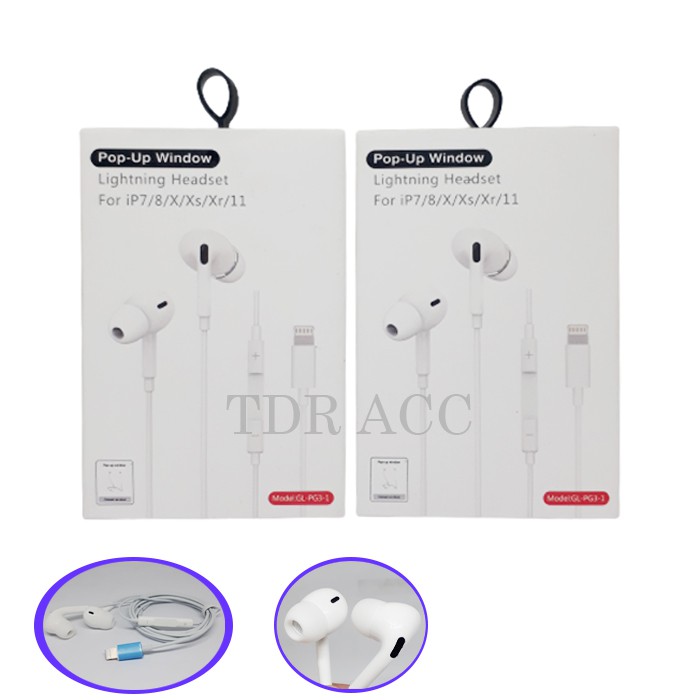 HEADSET - HANDSFREE - EARPHONE IPHON KUALITAS BAGUS TERLARIS