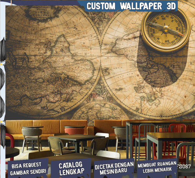 BEST SELLER, Wallpaper Dinding, Stiker Dinding Wallpaper, Wallpaper 3d Custom, wallpaper cafe hd 3d