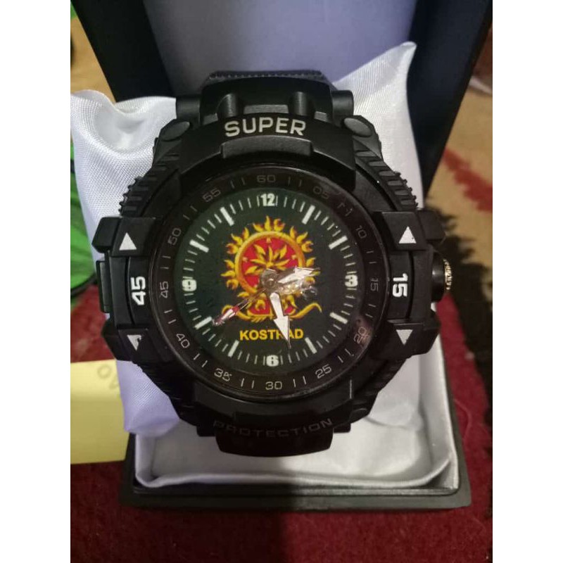 jam hitam logo TNI POLRI DLL custom