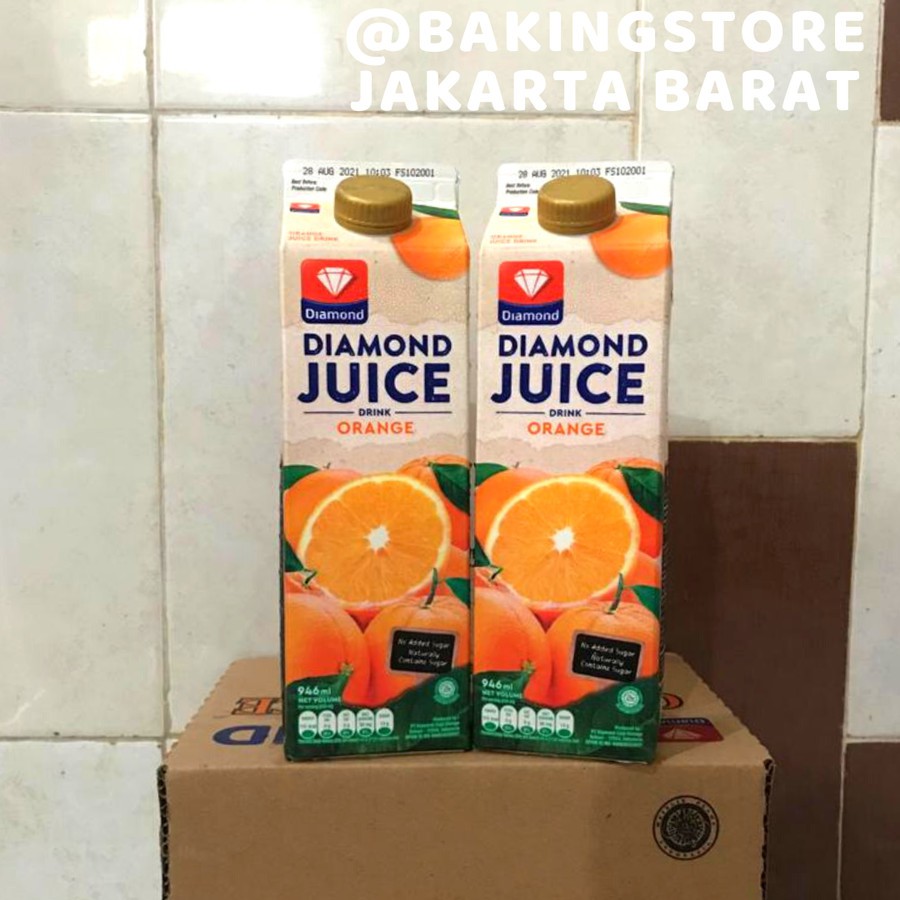 Jual Juice Orange Unsweet Diamond Ml Jus Jeruk Shopee Indonesia