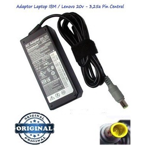 Adaptor Charger Laptop IBM Lenovo 20V - 3,25A Pin Central jarum