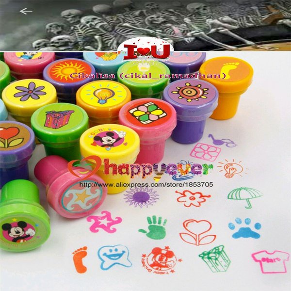 

Promo Self ink stamp kids 1set 9Pcs Limited