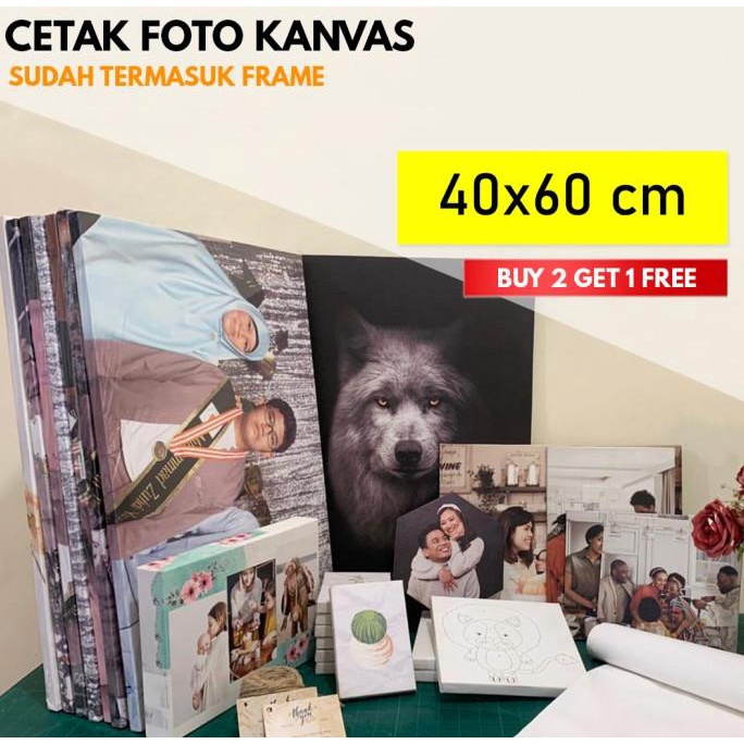 Cetak Foto Kanvas 40x60 / Canvas Photo Printing 40x60 (16R)