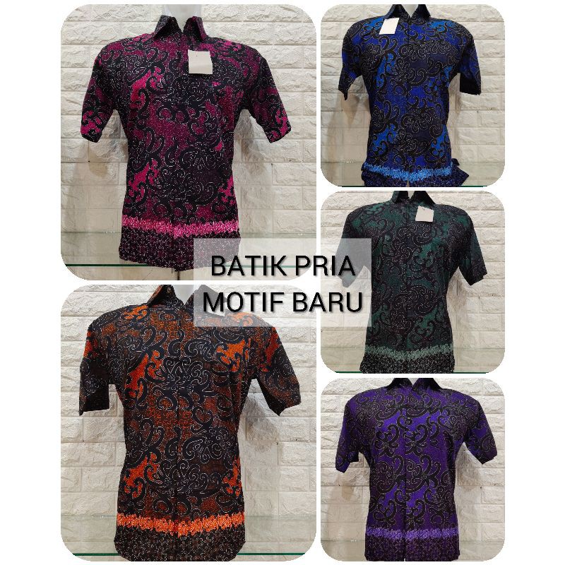 atasan batik pria motif cumi