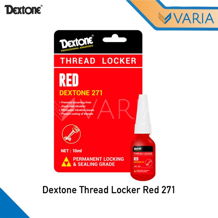 Dextone Thread Locker Red 271 10 ml Lem Baut Permanent Locking