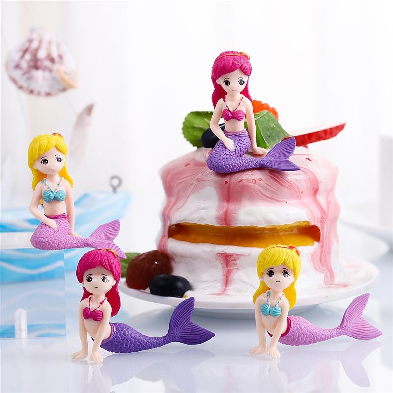 CCM03 Cake Topper Mermaid 3D Putri Duyung Dekorasi Kue Ultah Anak Ulang Tahun Birthday Decoration